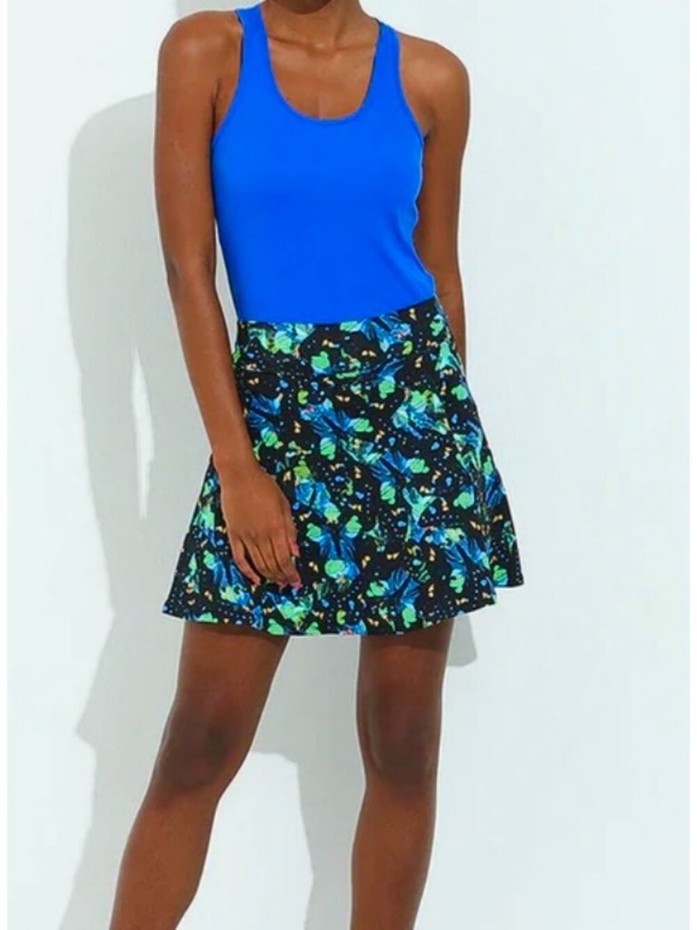 Dona Jo Tennis Golf Skort Small Brazil Skirt Black Butterfly Pickleball DonaJo